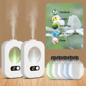 Resim USB Şarj Edilebilir Akıllı Aroma Difüzörü ve Nemlendirici - Esansiyel Yağ Uyumlu, Gece Lambası ile Sessiz Sis, Su Geçirmez, Ev, Ofis, Banyo ve Tuvalet için İdeal, Banyo Temizleyici | Modern Aroma Difüzörü | USB Şarj, Aroma Difüzörü Difüz 