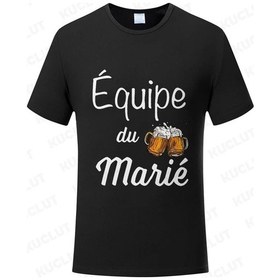 Resim Kuclut Fransız Evlilik Takımı Bekarlığa Veda Partisi T-shirt Damat Moda Grafik Düğün Tişörtturuncuerkek Turuncu 