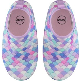Resim Civil Girls Balık Sırtı Baskılı Tabanlı 31-35 Numara Deniz Ayakkabısı - Pembe - Pembe / 32 Numara 