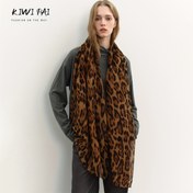 Resim Şık Leopar Desenli Bali İplik Eşarp - Çok Yönlü Hayvan Deseni, Yumuşak & Nefes Alabilir, İlkbahar/Yaz Modası İçin Mükemmel - Haki, Koyu Gri, Deve Renklerinde Mevcut 