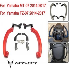 Resim Ysg Mt-07 Fz-07 2014-2017 Cnc Artçı Yolcu Güvenlik Tutacak Seti Sarı Renk 