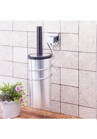 Resim Geseus Yapışkanlı Klozet Fırçası Krom Ef094 