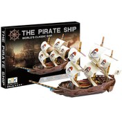 Resim 3D Korsan Gemisi 3D Puzzle The Pirate Ship - 76 Parça 