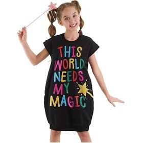 Resim Denokids Mshb&g Magical Kız Çocuk Siyah Elbise Siyah 