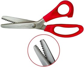 Resim Plastik Saplı Sürfile (Zik Zak) Makası 9-1/4 İnç 23.3cm / A-85 