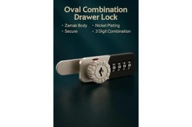 Resim Storemax Şifreli Çekmece Kilidi, Gövde, Nikel Kaplama, Güvenli, 4 Haneli Şifreleme, Mobilya, Dolap Kilidi 