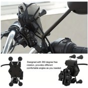 Resim Xuweiwei Universal Motosiklet Telefon Tutucu Alüminyum Alaşım Stand Braket Usb Destek 