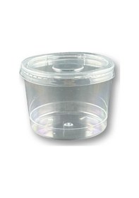 Resim Kapaklı Sert Plastik Tatlı Kasesi Magnolya Kabı 250ml 300 Adet 