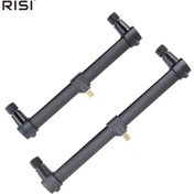 Resim HIRISI Carp Balıkçılığı Buzz Barları 2 Çubuk Alüminyum Balıkçılık Çubuğu Destek Holde 