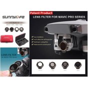 Resim Profisher Dji Mavic Pro Kamera Için Kızaklı Optik Lens 4 Lü Filtre Set Mcuv / Cpl / Nd4 / Nd8 