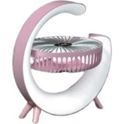 Resim LED Çok Renkli Masaüstü Fan, Ortam Işığı, USB Şarjı, Büyük Hava Hacminin Ayarı, Sessiz Küçük Elektrik Fan A (Yurt Dışından) 