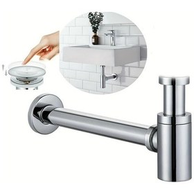 Resim Dashanshop Düz Sızdırmaz Ve Kokudan Korunaklı Minimalist Paslanmaz Çelik Lavabo 