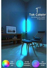 Resim Led Abajur Kendinden Yapışkanlı Uzaktan Kumandalı Renk Animasyon Ledblue 