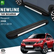 Resim S-Dizayn Peugeot 2008 NewLine Krom Yan Basamak 173 Cm 2013-2019 A+ Kalite 