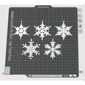 Resim Kar Taneleri - Noel Ağacı Süslemeleri 