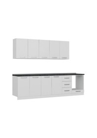 Resim Minar 285 Cm Mutfak Dolabı Beyaz 285-B6 Beyaz 