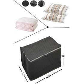 Resim Adarya Home Büyük Boy Yorgan Hurcu 100 x 50 x 50 Gri 