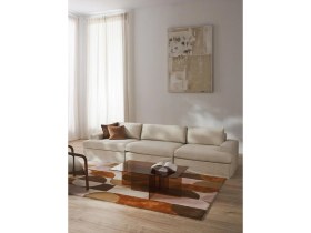 Resim Mode Siesta Pro Kuş Tüyü Kanepe 3 Modül 05 Bej Keten Kumaş Işbir Sünger (Dairenize Teslim) 