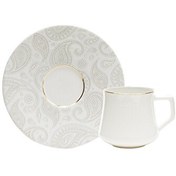 Resim Evaliza Paisley Gold 6 Kişilik Kahve Fincan Takımı 80 ml 