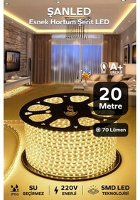 Resim Hortum Esnek 220v Şerit Led Gün Işığı 20 Metre 20 Metre 