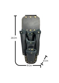 Resim Deri Ca101 Elektrikçi Teknisyen Bel Çantası Siyah 
