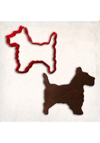 Resim Scottie Köpek Kurabiye Kalıbı Şekillendirici Kopat KIrmızı 