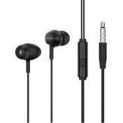 Resim Sunix Stereo Mikrofonlu 3.5mm Kulak Içi Kablolu Kulaklık Siyah Sx-16 