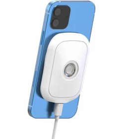 Resim Vokamo Wrl-01 Mıknatıslı Kablosuz Şarj Araç Telefon Tutucu-Beyaz 
