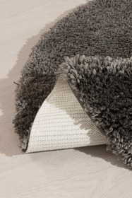 Resim Douro Shaggy Büme Kaydırmaz Banyo Paspası 120 x 120 - Füme / 120 x 120 