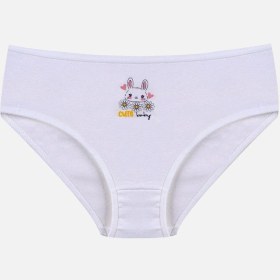 Resim Koza İç Giyim Kız Çocuk 3'lü Penguen Desenli Slip 1050 Açık Pembe - Turuncu 