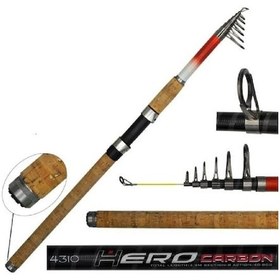 Resim Teleskopik Olta Kamışı Portfish Hero Carbon 300cm 40-80gr 1 