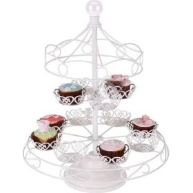 Resim Mas Mutfak Muffin Cupcake Sunum Standı Atlı Karınca Metal 12li 