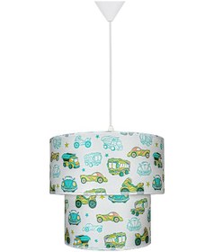 Resim Şenay Aydınlatma Çocuk Odası Ikili Pvc Sarkıt Avize-Yeşil Arabala 