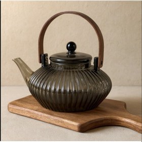 Resim Akasya Ağacı Tutmalı Bitki Çay Demlik 850 Ml Şeffaf 