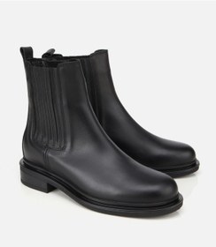 Resim Hotiç Kadın Deri Siyah Lastik Detaylı Bilekte Düz Bot 01boh313060a100 01boh313060a100 Siyah 