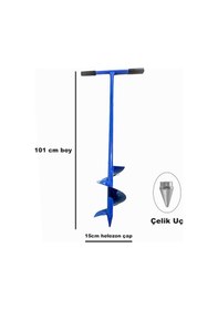 Resim Toprak Burgusu Çit- Direk Dikme Burgusu 15 CM Kaynaklı 