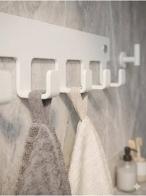Resim Grassi PREMİUM - Banyo Askısı - Duvara Monte - Havlu ve Elbise Askısı 6 Kancalı 