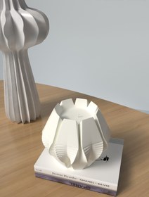 Resim Cageartstudio Dekoratif Geometrik Dalga Kokulu Mum - Wave Swirl Candle Soya Wax 