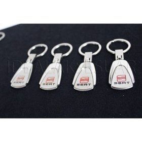 Resim idealaksesuar Seat Metal Oval Anahtarlık Şık Kaliteli Aksesuar Çanta Araba New 