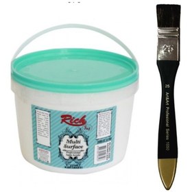 Resim Rich Multi Surface Akrilik Boya 2500Cc 3.5Kg - 2298 Kar Tanesi N11.934 