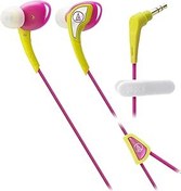 Resim Audio Technica ATH-SPORT2 SonicSport kulak içi kulaklık sarı/pembe/çok renkli 