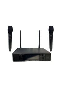 Resim Rose Rw-211-ee Uhf Kablosuz Telsiz Çift El Mikrofon 2x100 Kanal 