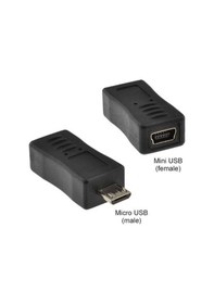 Resim Mini 5 Pin Dişi Usb To Micro Usb Çevirici - Mini Usb To Micro Usb 