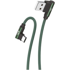 Resim Linktech K594 Safe Type-c Usb 90 Derece Gamer Oyuncu Şarj Kablosu 