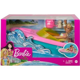 Resim Barbie Bebek ve Teknesi Oyun Seti Grg30 