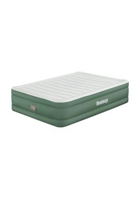 Resim Bestway 69646 Toughlite Tpu Çift Kişilik Dahili Pompalı Şişme Yatak 2.03m X 1.52m X 46 Cm Yeşil 
