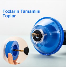 Resim Home Matkap Toz Toplayıcı Aparat - Elektrikli ve Darbeli Matkaplar İçin Toz Toplayıcı 