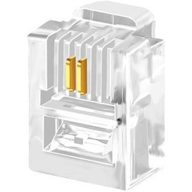 Resim Primex Px-6P2C Rj11 2 Pinli Konnektör. Rj11 Jack. 6P2C Jack. Rj11 