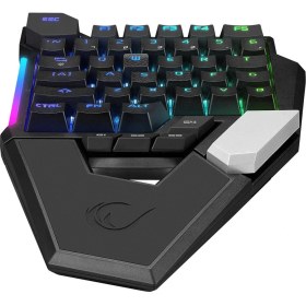 Resim Rampage KB-277 Omnı Type C Rgb 6 Farklı Aydınlatma Q Mini Oyuncu Klavye 