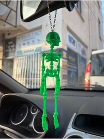 Resim Atu İSKELET AYNA SÜSÜ YEŞİL RENK 